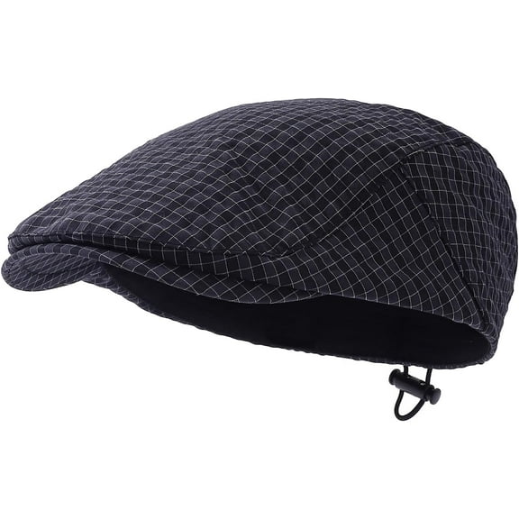 Newsboy Flat Cap for Men Quick Dry Ivy Cabbie Caps Irish Cap Lightweight Hooligan Driver Hats Duckbill Painter Hat