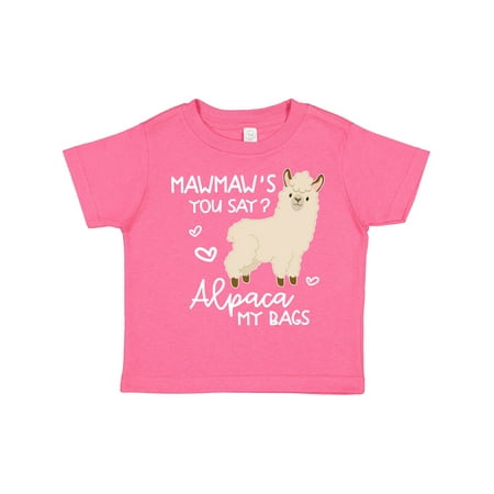 

Inktastic Mawmaw s You Say Alpaca My Bags Gift Toddler Boy or Toddler Girl T-Shirt