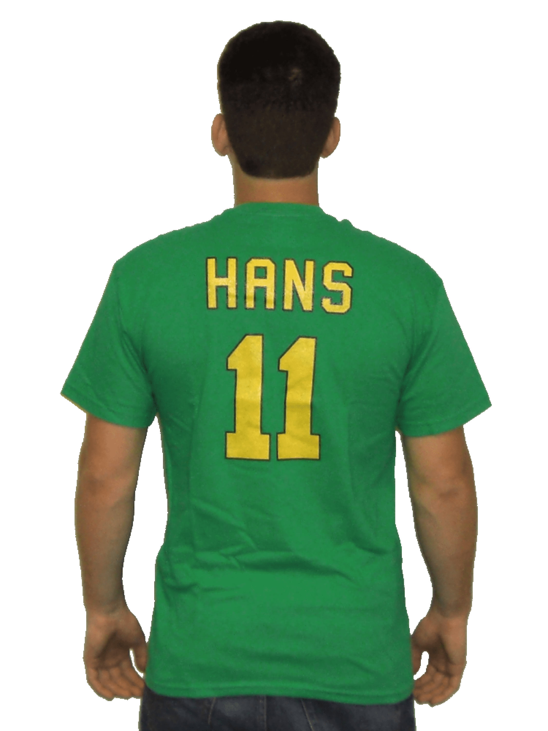 Hans #11 Mighty Ducks Movie Jersey T-Shirt Hockey Skate Shop Owner Costume Gift