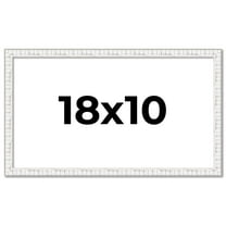 18x10 Frame White Real Wood Picture Frame Width 0.75 inches | Interior Frame Depth 0.5 inches |