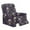 Black - Rose Skull, variant on HELLHERO Spider Print Recliner Stretch Sofa Slipcover Spider Web Print Recliner Couch Covers That Stay in Place Reclining Slipcover Single Seat for Home Decor