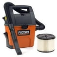 thumbnail image 1 of RIDGID 11L (3 Gal.) 3.5 Peak HP Portable Wet/Dry Shop Vacuum with Built-in Dust Pan and Accessories, 1 of 1