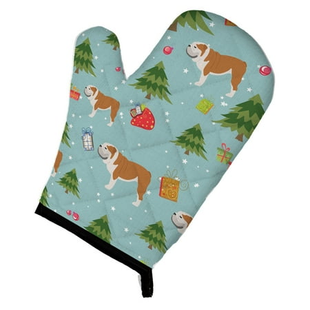 

Caroline s Treasures BB4886OVMT Christmas English Bulldog Oven Mitt Large multicolor