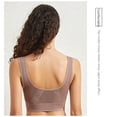 thumbnail image 6 of VISALY Womens Bralettes Seamless Bras 2 Pack Women Seamless Sports Bra Breathable Wireless Push Up Bra With Pads Yoga Running Fitness Bralettes Padded Bra Comfortable Bras Bras For Women Purple 4XL, 6 of 6