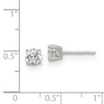 thumbnail image 2 of Primal Silver Sterling Silver Cubic Zirconia Post Earrings, 2 of 4