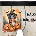 thumbnail image 4 of Happy Halloween Brittany Spaniel Witches Hat Pumpkin Carving All Over Print Boxer Briefs Underwear for Men Dad Brittany Dog Lover Gifts Idea - 02019, 4 of 6