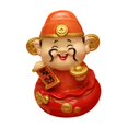thumbnail image 3 of Estatua china Feng Shui Regalos Figura tradicional Resina Adorno Escultura para Dios de la Riqueza, 3 of 9