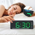 thumbnail image 3 of Unique Bargains 2 Pcs Digital Dual Alarm Clock 6.1 x 2.4 x 1 in Green/Orange, 3 of 6