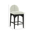 thumbnail image 3 of Meridian Furniture Waldorf Mint Chenille Fabric Stool, 3 of 8