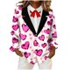thumbnail image 1 of Camisas de Manga Larga para Mujeres Bajo Scrubs con Blusa Casual Impresa, Botones de Verano, Cuello en V de Moda, 1 of 5