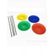 thumbnail image 1 of Juego de 2 platos de malabarismo con palos, juguete de malabarismo de circo, plato giratorio multicolor para fiestas, entretenimiento para principiantes., 1 of 5