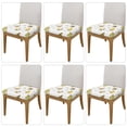thumbnail image 2 of KLL Gnome With Sunflower Pattern Seat Covers for Dining Room Chairs,Washable Chair Seat Chair Covers Seat Protector-Six Piece, 2 of 7