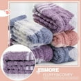 thumbnail image 4 of 5 Pairs Womens Fuzzy Socks Fleece Fluffy Cabin Plush Slipper Warm Soft Cozy Winter Adult Socks, 4 of 7
