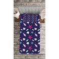 thumbnail image 3 of Ambesonne Navy and Blush Quilted Bedspread Set 2 Pcs, Nautical Life, Twin Size, Multicolor, 3 of 3