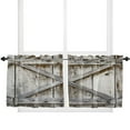 thumbnail image 6 of Wooden Door Retro Curtains For Living Room Bedroom Window Treatment Home Decoration Drapes Kitchen Curtain, 6 of 7