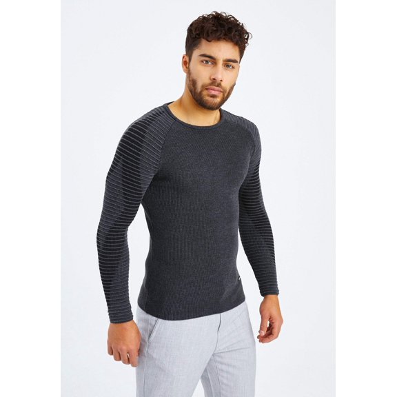 Fine Knit Sweater With Round Neck