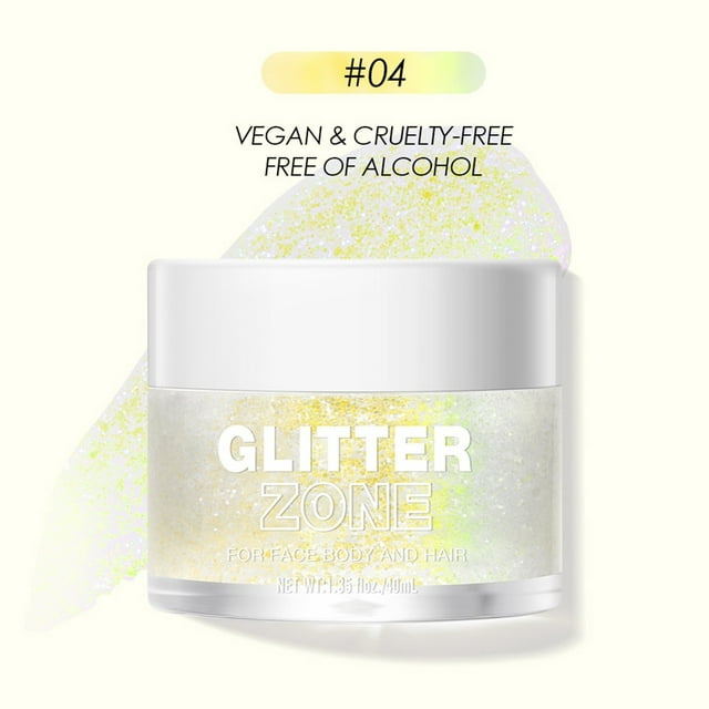 WIFKLSIIPG Colorful High Gloss Gel Liquid Eyeshadow Purpose Glitter Eyeshadow Gel for Face and Body
