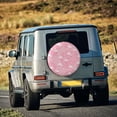 thumbnail image 4 of Balery Pink Flamingos and Flowers Tire Covers - Tough Tire Wheel Protector for Truck, SUV, Trailer, Camper, RV -15 inch, 4 of 8