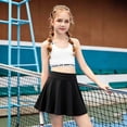 thumbnail image 2 of Miaoju Toddler Skirt Little Girls Athletic Uniform Skorts Golf Outfit Tennis Skirts with Shorts School Uniform Back to School, 2 of 5