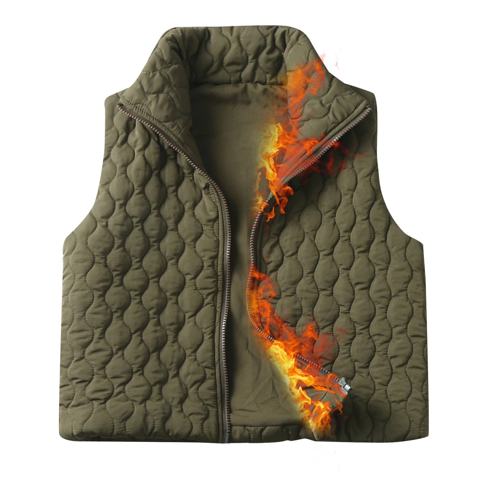 CAICJ98 Oversized Vests for Women Womens Lightweight Puffer Vest with