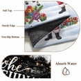 thumbnail image 6 of Large Round Rug 8Ft Washable Non-Slip, Black Christmas Circle Area Rugs for Living Room Bedroom, Santa Snowman Snowflake Gifts Elk Indoor Floor Mats Carpet Runner for Home Decor, 6 of 8