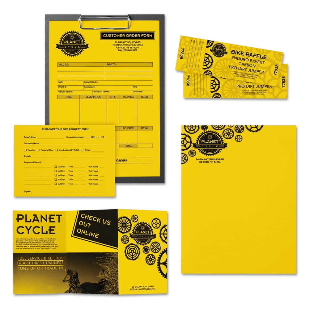 Astrobrights Colored Paper - For Laser, Inkjet Print - Letter - 8.50" X 11" - 60 Lb - Smooth - 500 / Ream - Sunburst Yellow (wau-22591)