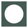 thumbnail image 3 of Spruce Green Picture Frame Mat for 9x9 Frames - Circle Opening for 6x6 Photos - 1 Mat, 3 of 7