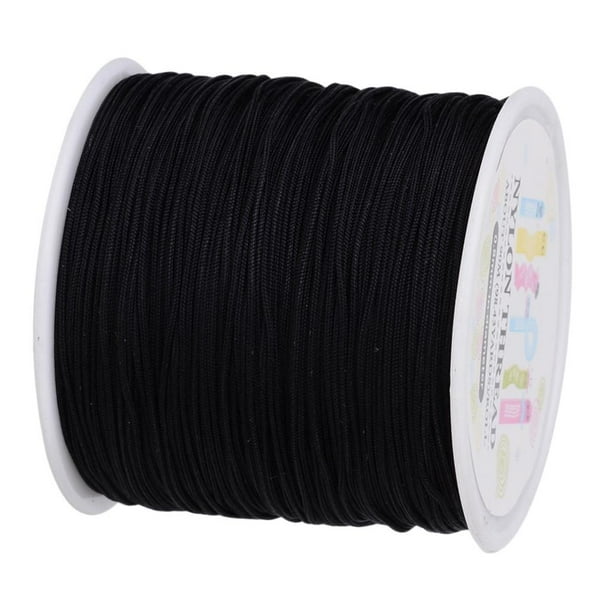 Hilo de Cordón de Nylon , para Abalorios, Nudos de Macramé, Negro Zulema Cordón de nylon macramé