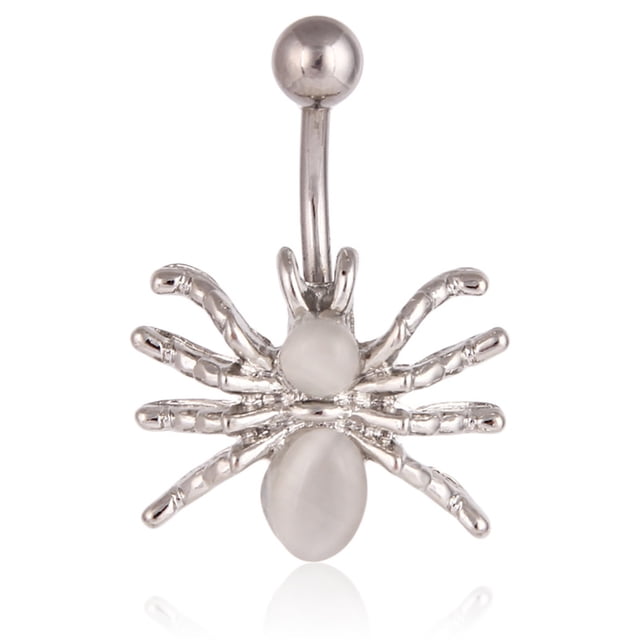 Women's Navel Ring Spider Design Belly Button Ring Body Piercing Jewelry