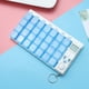 thumbnail image 3 of Pastillero digital semanal para 7 días, 28 compartimentos, 5 grupos, alarma y pantalla LCD retroiluminada. Ideal para medicamentos, suplementos y vitaminas. Color azul., 3 of 7
