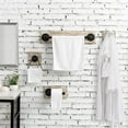 thumbnail image 4 of MyGift 4 Piece Bathroom Hardware Accessories Set, Torched Brown Wood, 4 of 6