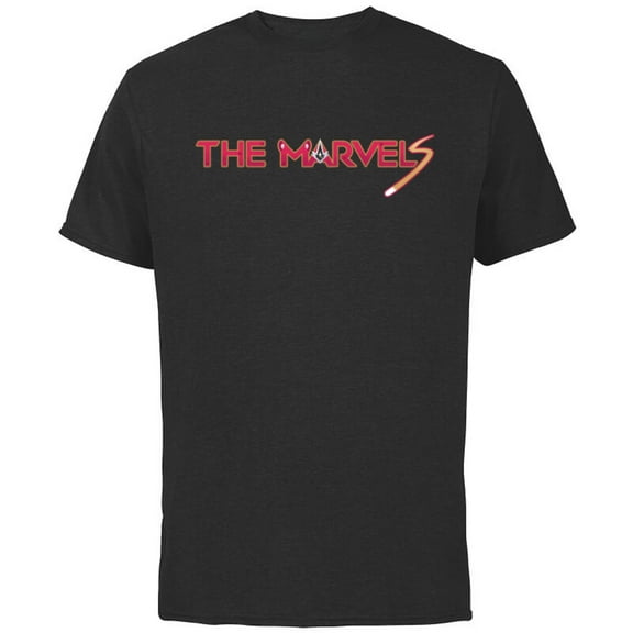 Marvel Studios The Marvels Flerken Goose & Flerkittens Logo - Short Sleeve Cotton T-Shirt for Adults - Customized-Black