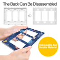 thumbnail image 4 of Yayeee Rocker Switch Wall Plate 1-Gang 4.6"x2.9" Home Decorative Outlet Cover, Blue Jellyfish, 4 of 6