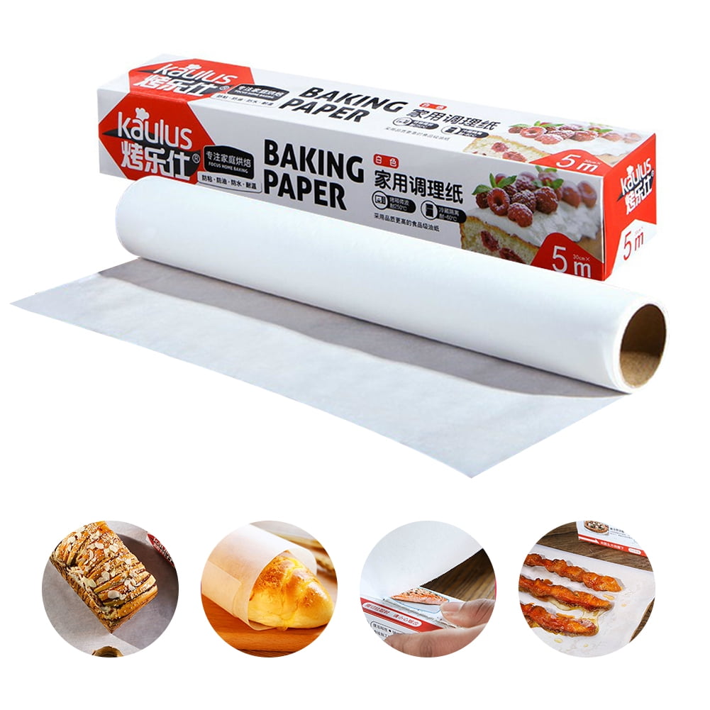 iYoung New 5M/Roll Baking Paper Strong Oil-absorbing Double-sided Silicone Paper for Kitchen Baking Roasting Use 