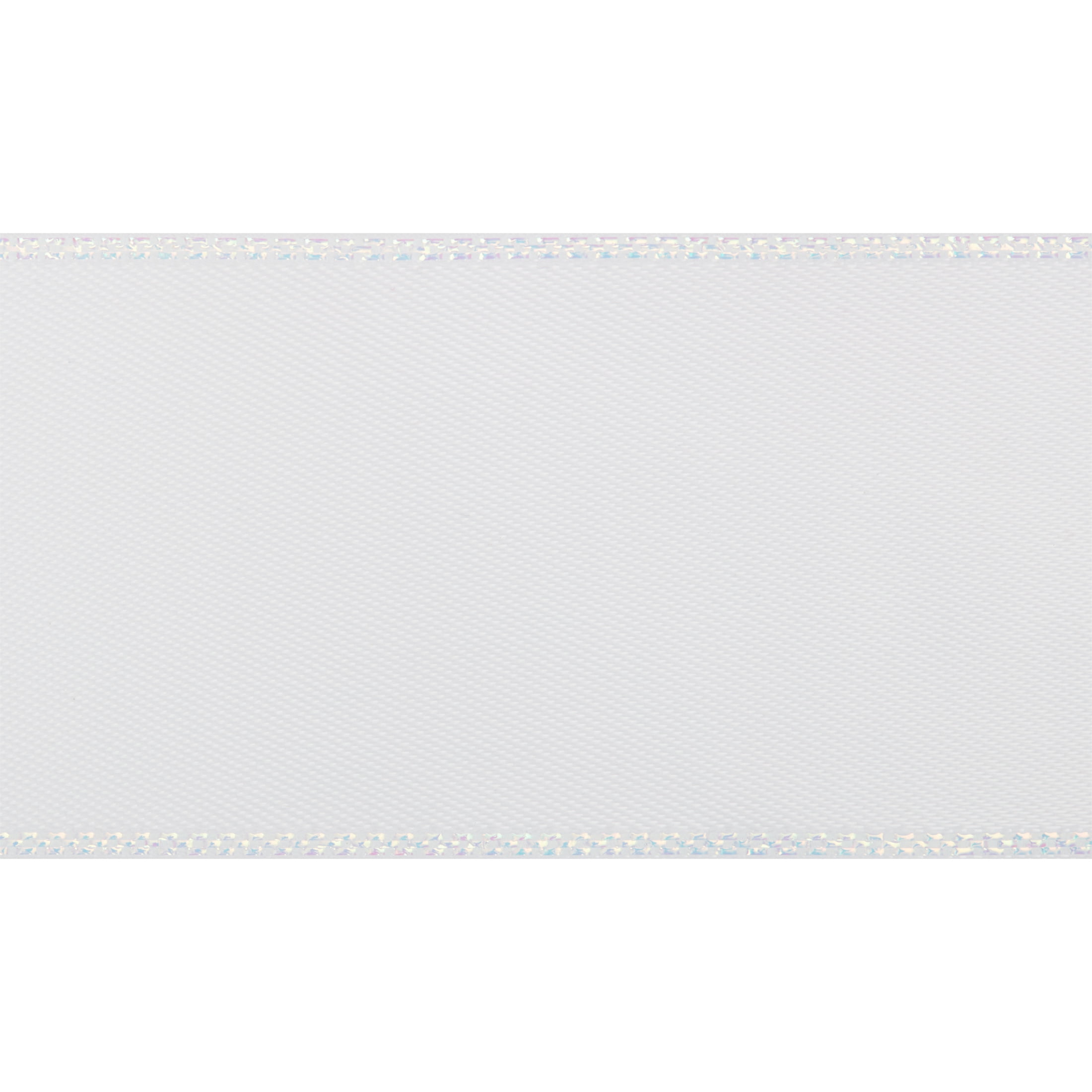 (2 pack) Offray Ribbon, White 1 1/2 inch Single Face Satin Polyester Ribbon, 9 feet
