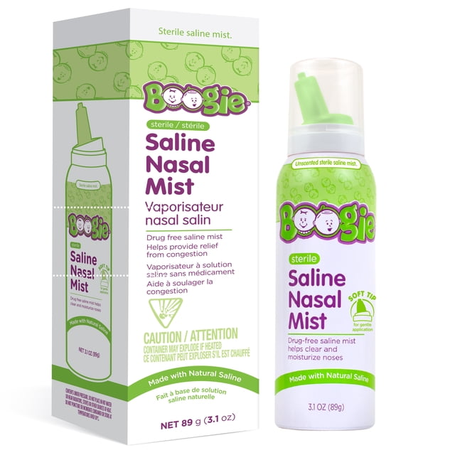 Boogie Saline Nasal Mist Unscented 89g