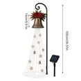 thumbnail image 3 of Christmas Bell Cascade Solar Pathway Lights Outdoor, Warm Led Star Snowflake Solar Garden Lights,Vintage Bell Outdoor Christmas Decorations For Yard Garden, 3 of 6