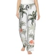 thumbnail image 2 of Kdxio Women's Comfy Stretch Vintage Palm TreesPrint Drawstring Pajama Pants-Small, 2 of 9