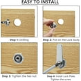 thumbnail image 5 of BTEPSGA 6 Pack Cam Locks Keyed Alike, 1-1/8" (30mm) Set for Drawers, Mailbox, Tool Box, RV, File Cabinet Locks with Keys, 5 of 7