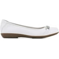 thumbnail image 2 of CLIFFS BY WHITE MOUNTAIN Charmed Womens Ballet Flat 8.5 White/Smooth, 2 of 6