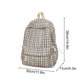 thumbnail image 3 of Mochila a cuadros ligera para mujer, bolso de viaje para el campus, con múltiples bolsillos, compartimento para portátil, nailon duradero., 3 of 7