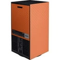 thumbnail image 2 of Skinit Textures Orange Carbon Fiber Xbox Series X Console Skin, 2 of 4