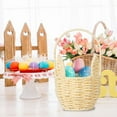 thumbnail image 5 of yulier Easter Bunny Basket, Woven Storage Basket with Long Rabbit Ears, Cute Easter Gift Basket for Kids Boys Girls, Easter Decorations Eggs Storage Basket with Handle, 5 of 6