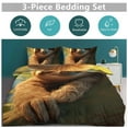 thumbnail image 6 of 3PCS Sloth Duvet Cover Set Twin, 1 Duvet Cover And 2 Pillowcase, Duvet Cover for Kids Girls Boys And Teens, 6 of 6