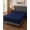 Navy, variant on Extra Deep Pocket Navy Fitted Sheet Only - Fits 18-24 inch High Mattresses Bottom Sheet for Pillow Top & Air Beds,Soft with Around Elastic,Storage Bag Included