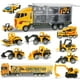 thumbnail image 1 of Joyfia Juguetes para niños 11 en 1 Ingeniería Coche de construcción fundido a presión Juguetes para niños pequeños Excavadora Dumper Bulldozer Transporte para niños Camión Vehículos Regalos para niños, 1 of 5