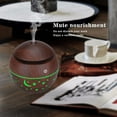 thumbnail image 2 of COM1950s Portable Humidifier and Essential Oil Diffuser,Mini Cool Mist Ultrasonic Humidifier with Color Changing Night Light,Wood Grain Design for Room and Office, 2 of 9