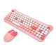 thumbnail image 3 of Teclado y ratón inalámbricos, conexión de 2,4 Ghz, bonito juego de teclado y ratón para ordenador portátil Windows 98, 7, 8, 10, 11, color rosa, 3 of 5