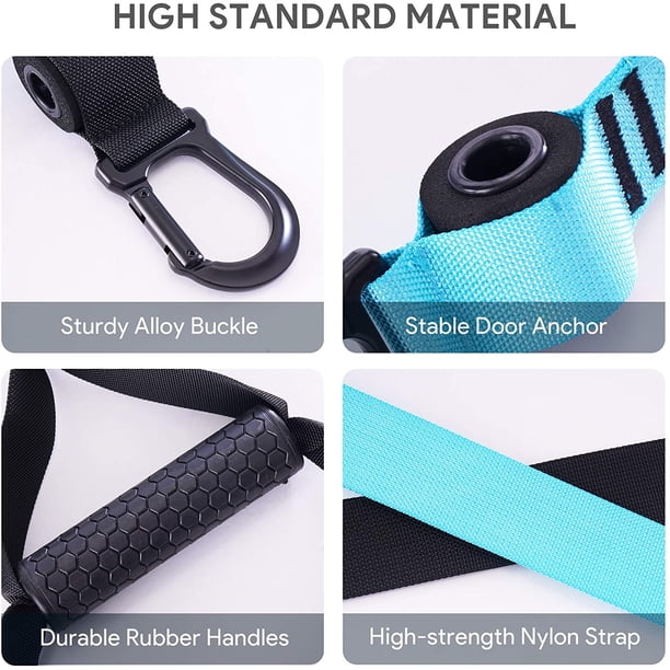 Correa de suspensión correas de ejercicio Kit de fitness extensible para gimnasio en casa, con cinturón de anclaje y extensión, kit de entrenamiento para desarrollar músculos ZefeiWu 8390614302372