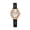 black, variant on Quartz Watch with PU Leather Strap and Metal Dial, Retro Design